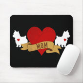 ヨークシャーテリアのお母さん[入れ墨のスタイル] マウスパッド (マウス)