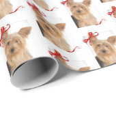 ヨークシャーテリアのクリスマスの包装紙 ラッピングペーパー (ロールコーナー)