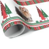 ヨークシャーテリアのクリスマスの包装紙 ラッピングペーパー (ロールコーナー)