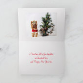 ヨークシャーテリアのクリスマスカード サンキューカード (内部)