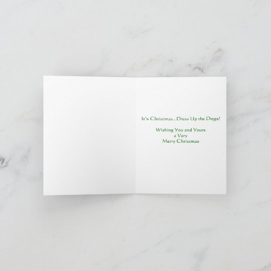 ヨークシャーテリアのクリスマスカード シーズンカード (内部)