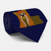 ヨークシャーテリアのタイ#2 ネクタイ (ロール)