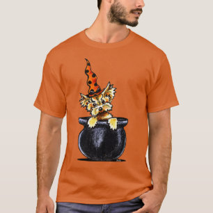 ヨークシャーテリアのハロウィンのよい魔法使いの以外鎖Art™ Tシャツ