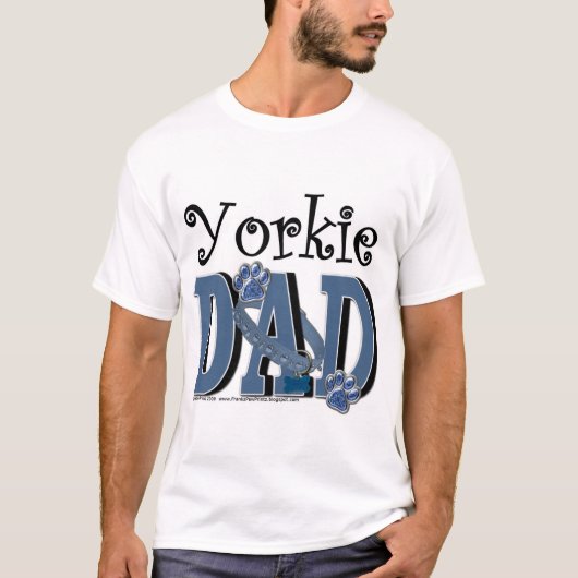 ヨークシャーテリアのパパ Tシャツ (正面)