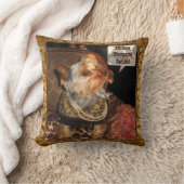 ヨークシャーテリアのパーティー夜 クッション (ブランケット)