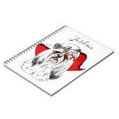 ヨークシャーテリアのファッションのシュート|はあなたの名前を加えます ノートブック (左側)