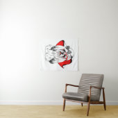 ヨークシャーテリアのファッションのシュート タペストリー (インサイチュ(横))