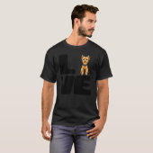 ヨークシャーテリアの愛犬 Tシャツ (正面フル)