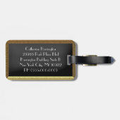 ヨークシャーテリアの旅行者 ラゲッジタグ (裏面横)