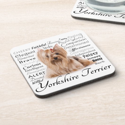 ヨークシャーテリアの特性のコースター コースター (左側)