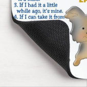 ヨークシャーテリアの特性の法律4 マウスパッド (コーナー)