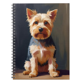 ヨークシャーテリアの犬のペットの絵 ノートブック