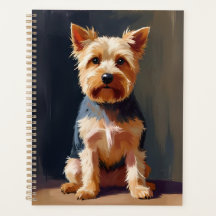 ヨークシャーテリアの犬のペットの絵