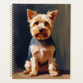 ヨークシャーテリアの犬のペットの絵 プランナー手帳