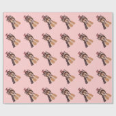 ヨークシャーテリアの芸術のデザインの包装紙 ラッピングペーパー (フラット)