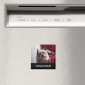 ヨークシャーテリアの規則！冷蔵庫マグネット マグネット (インサイチュ (食洗機))