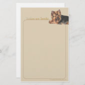 ヨークシャーテリアは大変な文房具です 便箋 (正面/裏面)