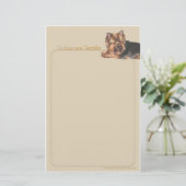 ヨークシャーテリアは大変な文房具です 便箋 (スタンド正面)