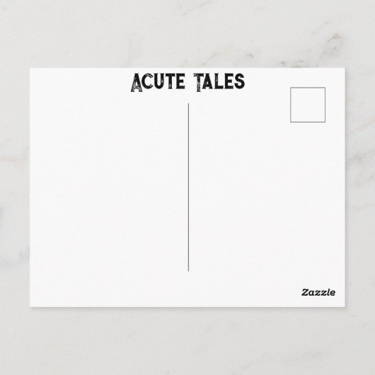 ヨークシャーテリアアキュートテイルズヨークシャーテリアロックフェイティグ ポストカード (裏面)