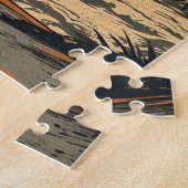 ヨークシャーテリアアットザビーチ ジグソーパズル (側面)