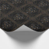 ヨークシャーテリアアールデコ〔占星術の〕十二宮図 ラッピングペーパー (角)