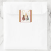 ヨークシャーテリアインパリ&エッフェルタワー スクエアシール (バッグ)