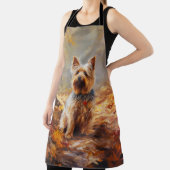 ヨークシャーテリアイン紅葉秋インスパイア エプロン (インサイチュ)