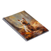 ヨークシャーテリアイン紅葉秋インスパイア ノートブック (右側)