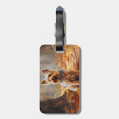 ヨークシャーテリアイン紅葉秋インスパイア ラゲッジタグ (裏面縦)