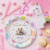 ヨークシャーテリアウォーター紙プレート ペーパープレート (パーティー)