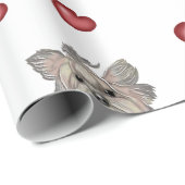 ヨークシャーテリアウフズギフトハート ラッピングペーパー (ロールコーナー)