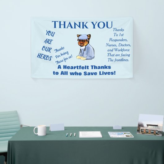 ヨークシャーテリアウンドクター 横断幕 (トレードショー)