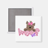 ヨークシャーテリアウーフ マグネット (正面/裏面)