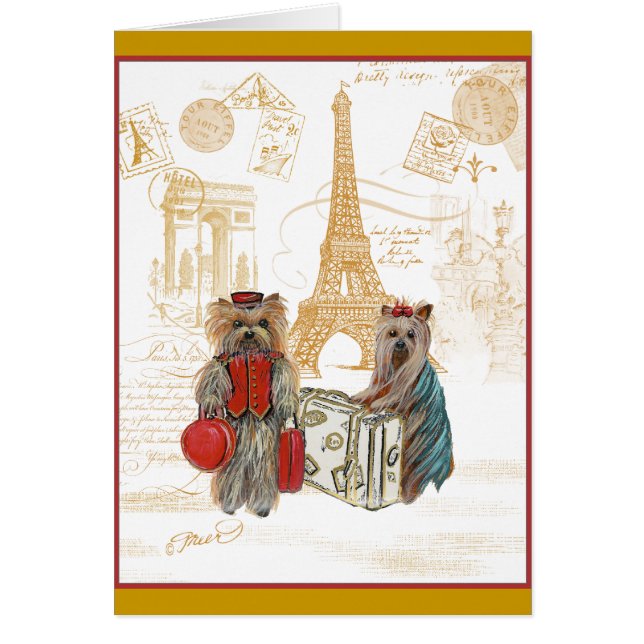 ヨークシャーテリアエッフェルタワーパリ (正面)