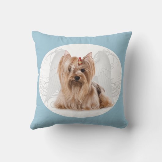 ヨークシャーテリアエンジェルピロー クッション (裏面)