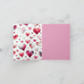 ヨークシャーテリアカップルのバレンタインデー カード (内部)