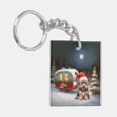 ヨークシャーテリアキャラバンクリスマスアドベンチャー キーホルダー (正面左)