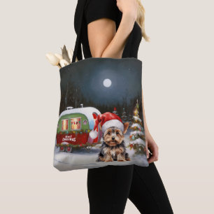 ヨークシャーテリアキャラバンクリスマスアドベンチャー トートバッグ