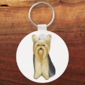 ヨークシャーテリアキーチェーン キーホルダー (正面)