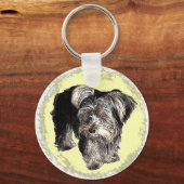 ヨークシャーテリアキーチェーン キーホルダー (正面)