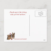 ヨークシャーテリアクリスマスのハガキ2 シーズンポストカード (裏面)