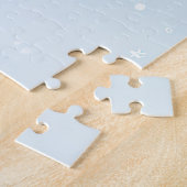 ヨークシャーテリアクリスマスの雪の冬 ジグソーパズル (側面)