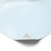 ヨークシャーテリアクリスマスの雪の冬 ポスター (コーナー)