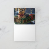 ヨークシャーテリアクリスマスフェスティバルシーズン カード (内部)