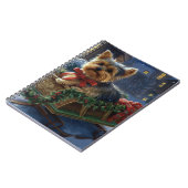 ヨークシャーテリアクリスマスフェスティバルシーズン ノートブック (左側)