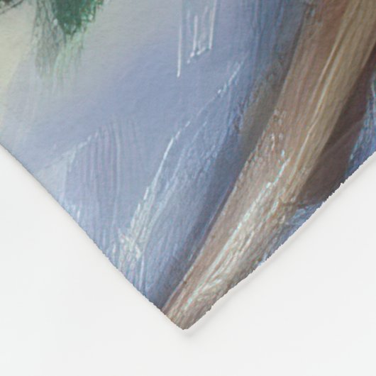 ヨークシャーテリアクリスマスフェスティバルシーズン フリースブランケット (角)