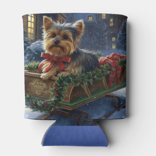 ヨークシャーテリアクリスマスフェスティバルシーズン 缶クーラー (裏面)