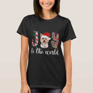 ヨークシャーテリアクリスマスヨークシャーテリアクリスマスパーティー Tシャツ