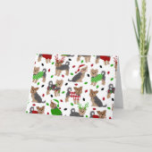 ヨークシャーテリアクリスマスヨークシャーテリア カード (正面)