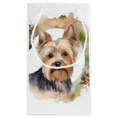 ヨークシャーテリアクリスマスリースフェスティバルカップ スモールペーパーバッグ (裏面)